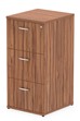 Nova Walnut 3 Drawer Filing Cabinet