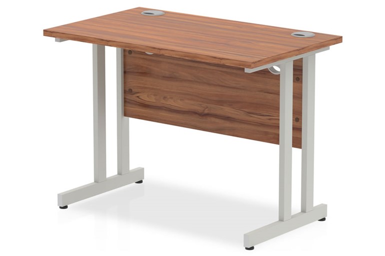 Nova Walnut Small Cantilever Desk