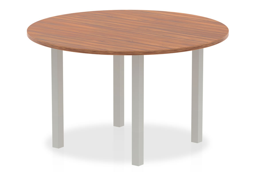 Walnut 1200mm Round Office Meeting, 4 Foot Round Table Top