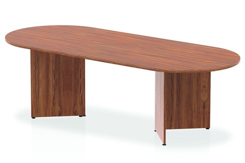 Nova Walnut 2400 Boardroom Table-Panel Leg