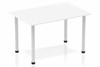 Polar White Straight Table Post Leg