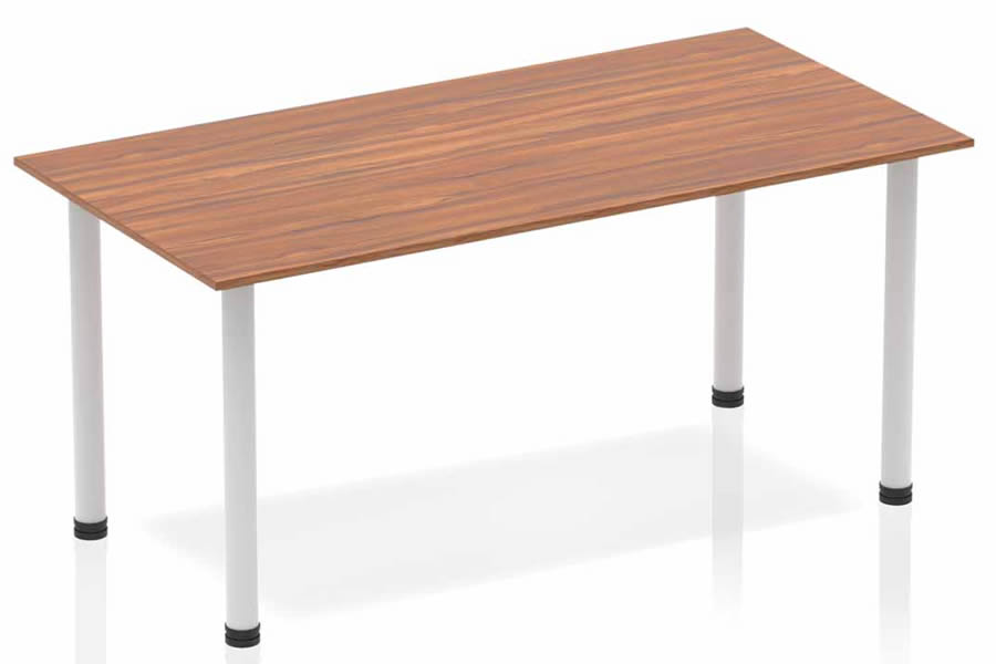 View 1600mm Straight Office Meeting Table Nova Walnut information