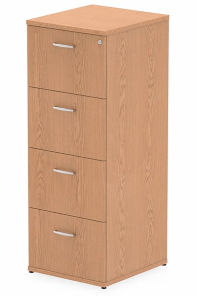 Oak Maestro 3 Drawer Wooden Wood Filing Cabinet Foolscap 