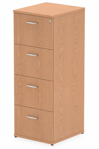 Oak 4 Drawer Filing Cabinet Foolscap Or A4 Files Norton