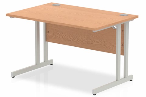 Norton Oak Rectangular Cantilever Desk - 1400mm x 600mm