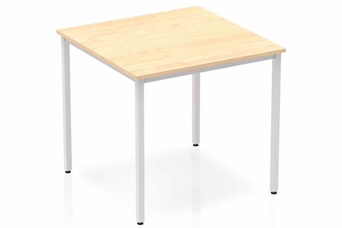 Solar Maple Straight Table Box Frame Leg Silver - 800mm 