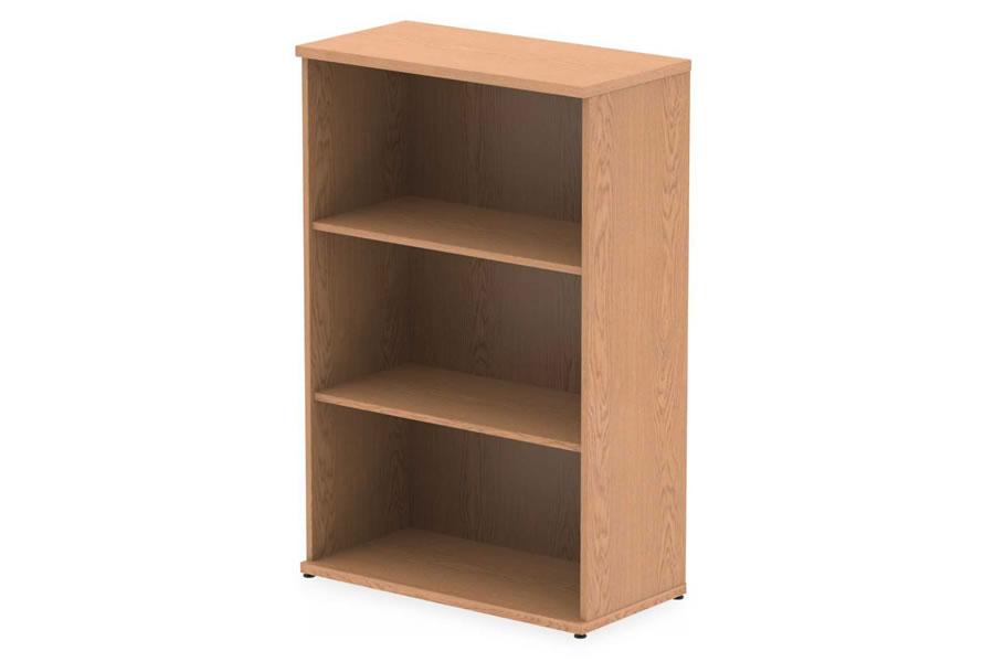 Light Oak 1200mm High Homeoffice, Small Oak Bookcase With Adjustable Shelves