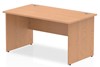 Norton Oak Rectangular Panel End Desk