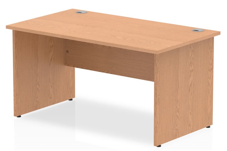 Norton Oak Rectangular Panel End Desk