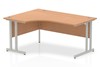 Norton Oak Cantilever Corner Desk