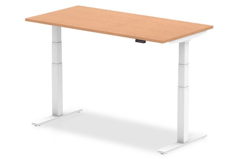 Norton Oak Height Adjustable Desk - 1400mm 