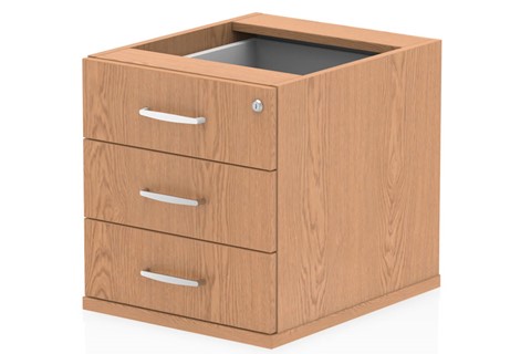 Norton Oak Fixed Pedestal - 3 Drawer 