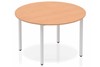 Norton Oak Circle Table 1200 Post Leg