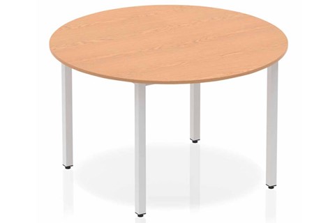 Norton Oak Circle Table 1200 Box Frame Leg