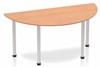 Norton Oak Semi-circle Table 1600 Post Leg