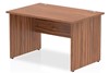 Nova Walnut Rectangular Panel End Desk