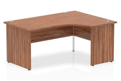 Nova Walnut Panel End Corner Desk - 1600mm Right Handed