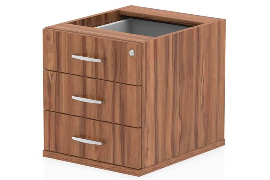 View Nova Walnut Fixed Pedestal 3 Drawer information