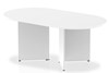 Polar White 1800mm Boardroom Table Panel Leg