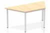 Solar Maple Trapezium Table 1600 Box Frame Leg Silver