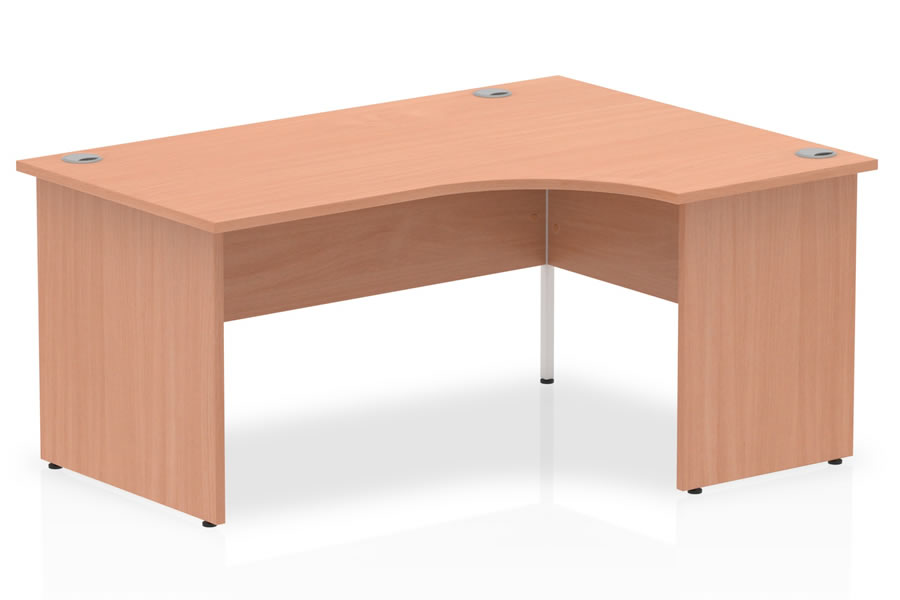 View Beech LShaped Right Corner Desk 1800mm x 1200mm Price Point information