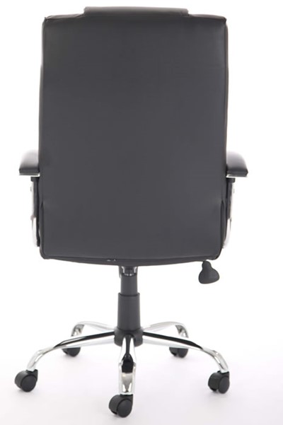 Black Loughborough Leather Faced Manager Office Chair