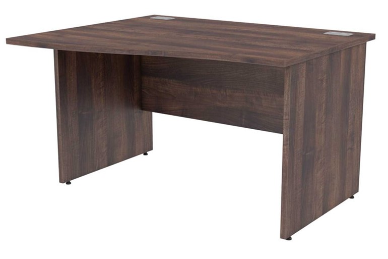 Harmony Walnut Wave Panel Leg Desk