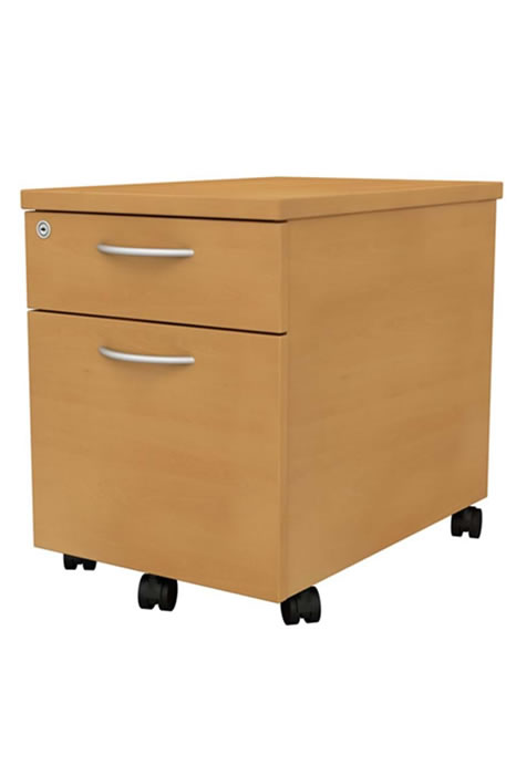 View Beech Universal Mobile Pedestal 2 Drawer Lockable information