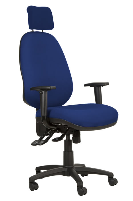 Casters Arms LabTech Seating LT43664 Desk Height Chair Polyurethane Tilt Nylon Base 