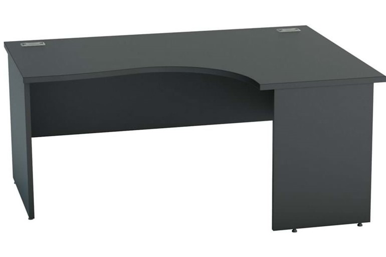 Nene Black Corner Panel End Desk