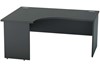 Nene Black Corner Panel End Desk