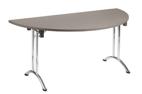 Thames Folding Semi Circular Table - Birch