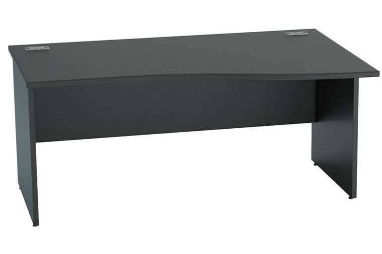 Nene Black Wave Panel Leg Desk