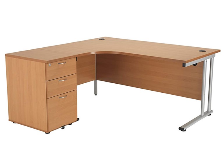 Kestral Corner Desk And Pedestal