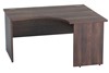 Harmony Walnut Corner Panel End Desk