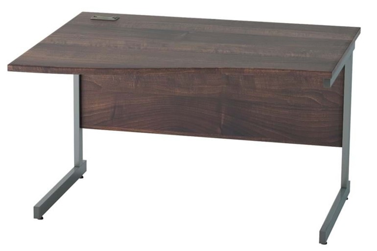 Harmony Walnut Wave Cantilever Desk