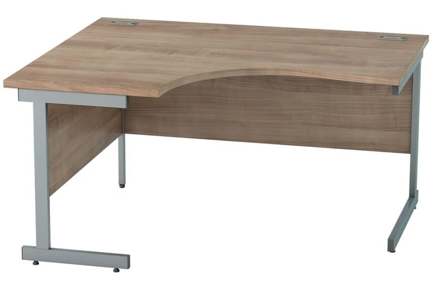 View Birch LShaped Left Corner Cantilever Desk 1800mm x 1200mm Thames Satellite information