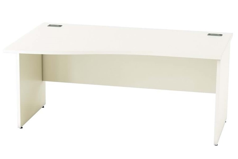 Avon White Wave Panel Leg Desk