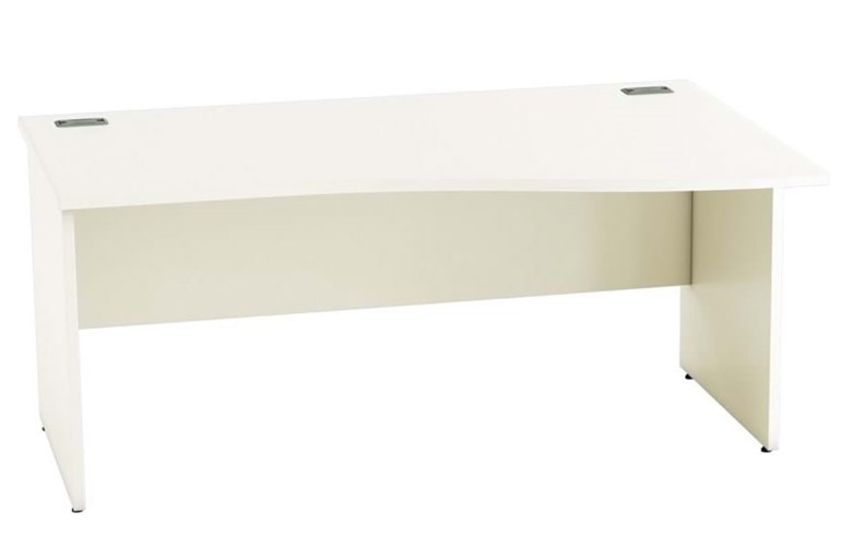 Avon White Wave Panel Leg Desk