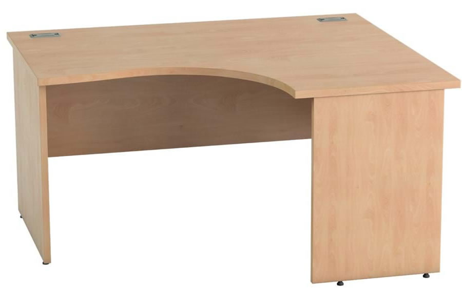 View Beech L Shaped Right Corner Desk 1400mm x 1200mm Thames information