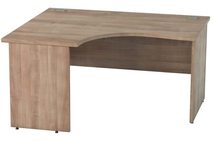 View BirchLShaped Left Corner Desk 1800mm x 1200mm Thames information