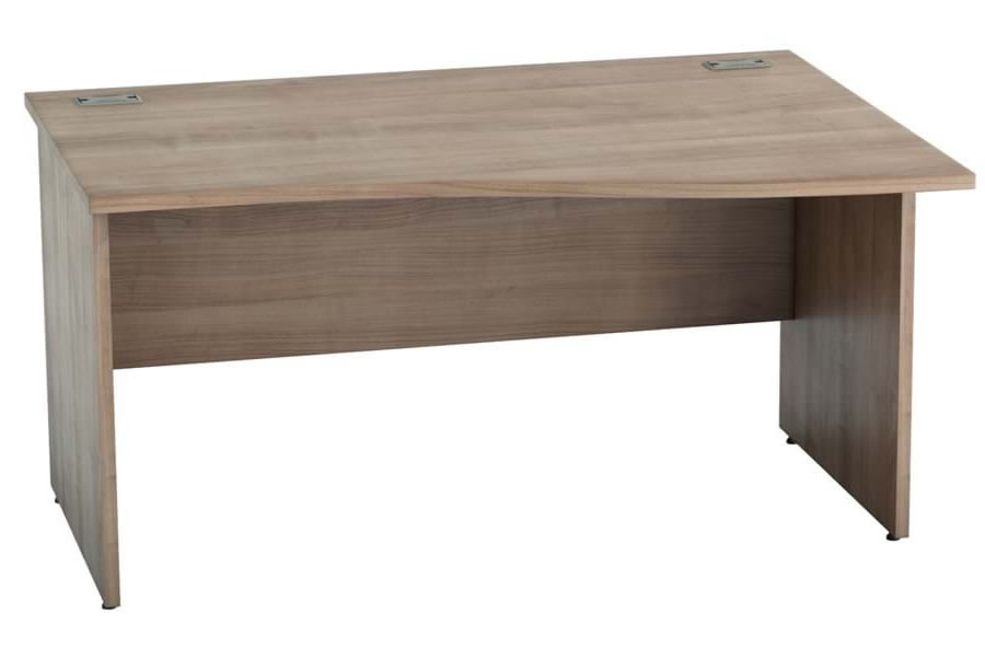 View Birch Wave Desk Right Hand 1600mm x 800mm Thames information