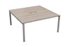 Kestral Grey Oak 2 Person Double Bench Desk