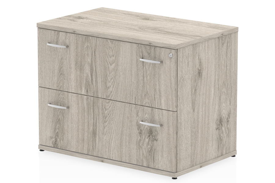 View Gladstone Impulse Grey Oak Finish 4 Drawer Wooden Filing Drawers EasyGlide Metal Runners Anti Tilt Fixing Delivered Fully Assembled information