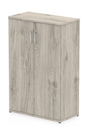 Gladstone Grey Oak Tall Office Cupboard - 1200mm High 