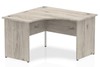 Gladstone Grey Oak Corner Panel Leg Desk