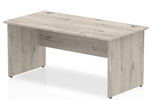 Gladstone Grey Oak Rectangular Panel End Desk - 1200mm 600mm 
