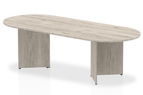 Gladstone Grey Oak 2400 Boardroom Table Panel Leg
