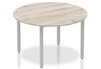 Gladstone Grey Oak 1200 Circle Table Box Frame Leg
