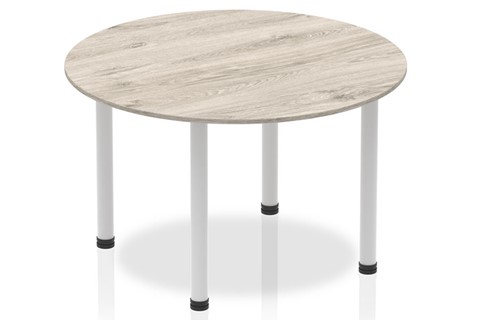 Gladstone Grey Oak 1200 Circle Table Post Leg